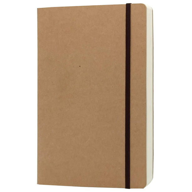 Journal Refills 5 x 8.25 inch Kraft Paper Cover Ruled Journal in Large Size Notebook Paper Insert 80 Pages 